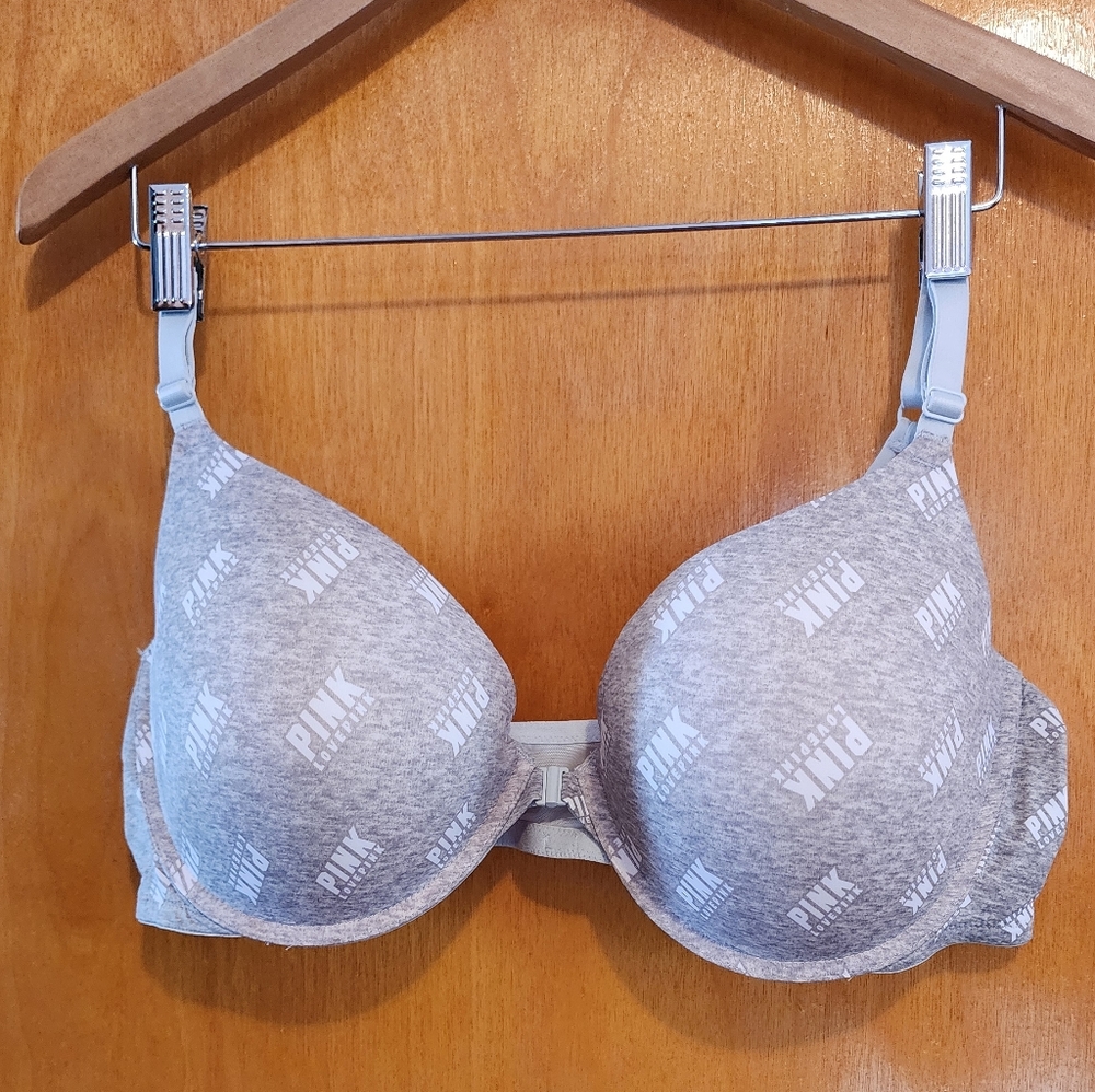 EUC PINK Wear Everywhere Pushup Front Snap Closure Bra